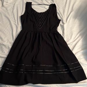 NWT Sleeveless black, beaded dress